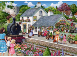 RAVENSBURGER Puzzle Domček pri trate 1000 dielikov