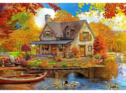 BLUEBIRD Puzzle Dom pri jazere 1000 dielikov
