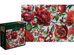 INTERDRUK Puzzle Flowers: Červené kvety 500 dielikov