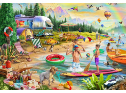 BLUEBIRD Puzzle Letný tábor Lakeside 1000 dielikov