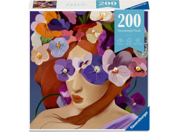RAVENSBURGER Puzzle Moment: Kvetinová hlava Fialka 200 dielikov