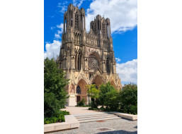 BLUEBIRD Puzzle Pohľad na katedrálu v Remeši 1000 dielikov