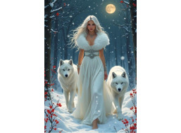 BLUEBIRD Puzzle Vlčia kráľovná 1000 dielikov