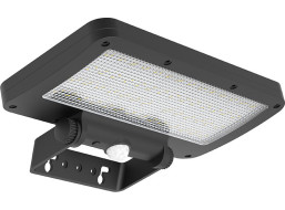 Solight LED solárne osvetlenie so senzorom, 5W, 500lm, 4000K, Li-Ion, čierna