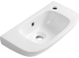 Aqualine KIA keramické umývadlo 49x25cm, biela NP405