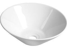 Aqualine COMILLAS keramické umývadlo na dosku, 42x15 cm, biela BH7012