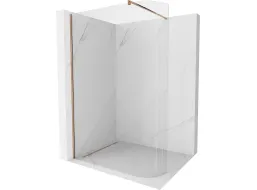 Sprchová zástena KIOTO 150 cm - zaguľatená - číra/rose gold