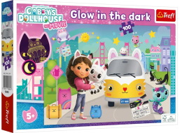 TREFL Svietiace puzzle Gábinin kúzelný domček 100 dielikov