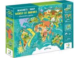 DODO Magnetická hra - Mapa sveta so zvieratami