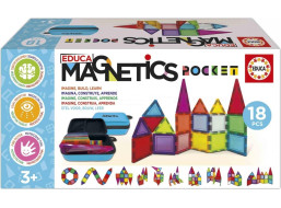 EDUCA Magnetická stavebnica Magnetics v puzdre 18 dielikov