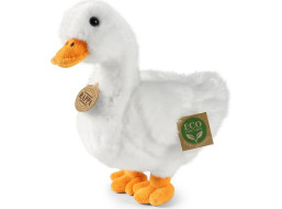 Rappa Plyšová kačica biela 24 cm ECO-FRIENDLY