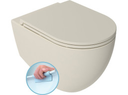 Isvea INFINITY závesná WC misa, Rimless, 36, 5x53cm, ivory 10NF02005-2K