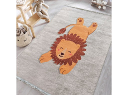Detský kusový koberec HONOR New - Lev - šedý