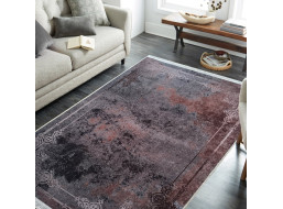 Kusový koberec HONOR New - Edge - tmavo šedý / hnedý