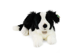 Rappa Plyšový pes border kólia ležiaca 45 cm ECO-FRIENDLY