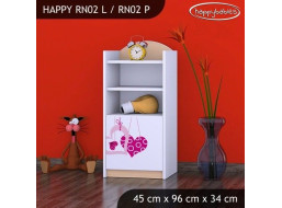 Detský úložný regál FALL IN LOVE - TYP 2 - NÍZKY