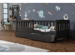 Detská posteľ z masívu borovice BEN so šuplíkmi - 200x90 cm