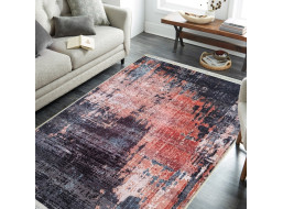 Kusový koberec HONOR New - Mist - červený/sivý