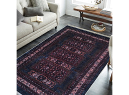 Kusový koberec HONOR New - Ethnic - tmavomodrý/červený