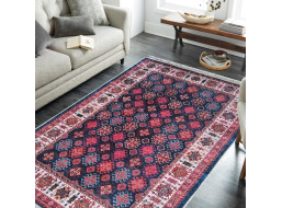 Kusový koberec HONOR New - Pattern - tmavomodrý/červený