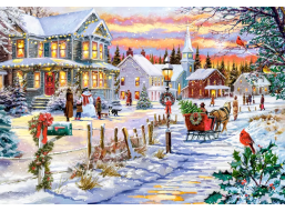 CASTORLAND Puzzle Vianočný strom sa blíži 1000 dielikov