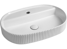 Isvea SINTESI keramické umývadlo na dosku, 60x40cm, biela 10SI65060