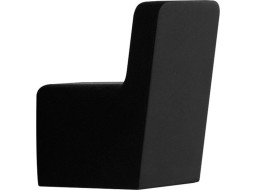 Aqualine Hranatý háčik, čierna mat UN82025B