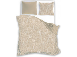Bavlnené obliečky FASHION Lúčne kvety - béžové - 220x200 cm