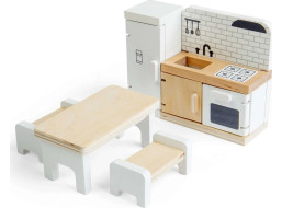 Bigjigs Toys Drevený nábytok do domčeka pre bábiky Kuchyňa
