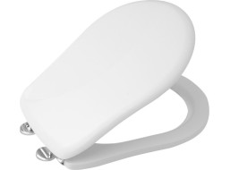 Kerasan RETRO WC sedátko Soft Close, biela/chróm 108801N