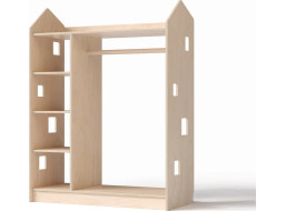 BusyKids Šatníková skriňa prírodná