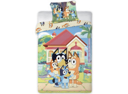 Detské bavlnené obliečky do postieľky 135x100 cm - BLUEY Family
