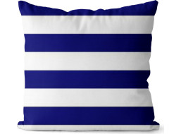 Vankúš Cleo PATIO FELIPE 40x40 cm - modrý/biely