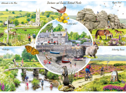 GIBSONS Puzzle Dartmoor & Exmoor 1000 dielikov