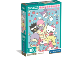 CLEMENTONI Puzzle Hello Kitty a priatelia 1000 dielikov