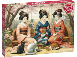 CHERRY PAZZI Puzzle Jarný čaj 1000 dielikov