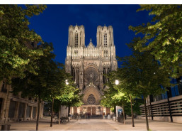 BLUEBIRD Puzzle Katedrála v Remeši za súmraku 1000 dielikov