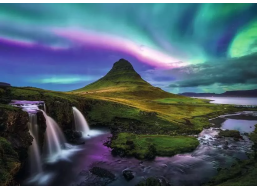 RAVENSBURGER Puzzle Čarovná noc na Islande 1000 dielikov