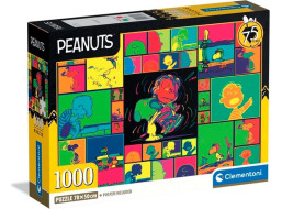 CLEMENTONI Puzzle Peanuts: Farebná koláž 1000 dielikov