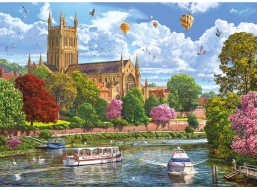 GIBSONS Puzzle Pohľad na Worcester 1000 dielikov