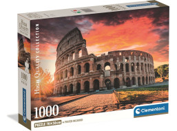 CLEMENTONI Puzzle Rím - Koloseum pri západe slnka 1000 dielikov