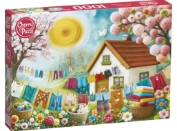 CHERRY PAZZI Puzzle Vlnená lúka 1000 dielikov