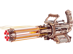 ROBOTIME Roker 3D drevené puzzle Rotačný guľomet 412 dielikov