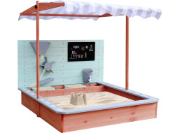Drevené pieskovisko LULILO Sablo s otočnou strechou