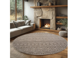 Kusový koberec Helix 2202 beige kruh