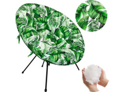 Vodeodolný vankúš do záhradného kresla ACAPULCO 90x105 cm - Listy banánovníka - zelené