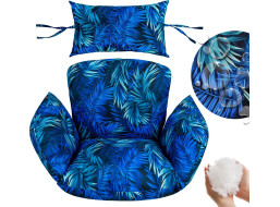 Sedací vankúš PRIMA do závesného hojdacieho kresla - Blue Passion