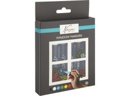 GRAFIX Kriedové fixy na okná – sada 6 farieb