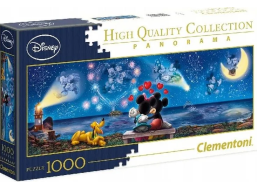 CLEMENTONI Panoramatické puzzle Mickey&Minnie 1000 dielikov