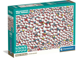CLEMENTONI Puzzle Impossible Hello Kitty 1000 dielikov